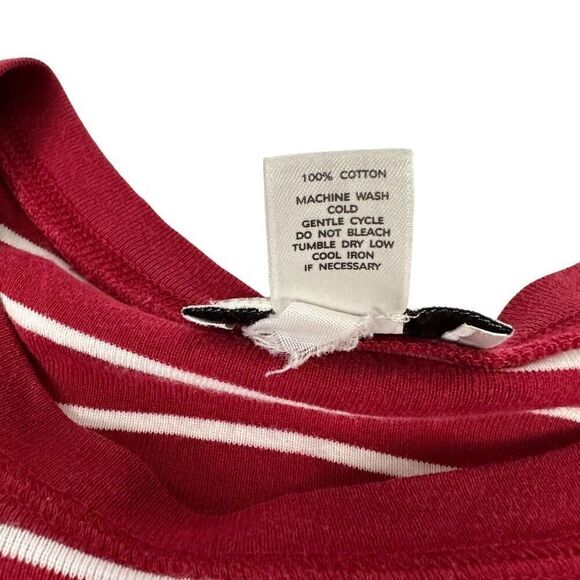 Loft Red Stripe Long Sleeve Tee size Medium - Picture 4 of 4